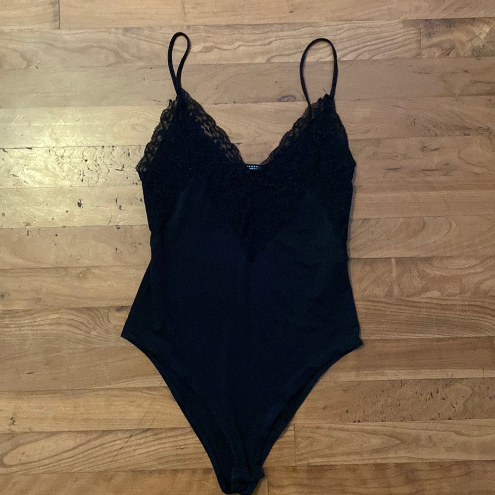 Zara black lace bodysuit